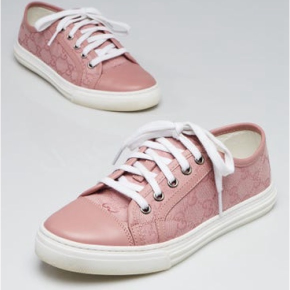 Gucci GG Low Soft Pink Sneakers - Picture 1 of 11